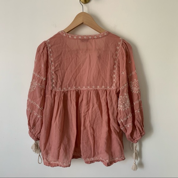 💙 Lucky Brand | Pink Boho Style Top - Picture 5 of 6
